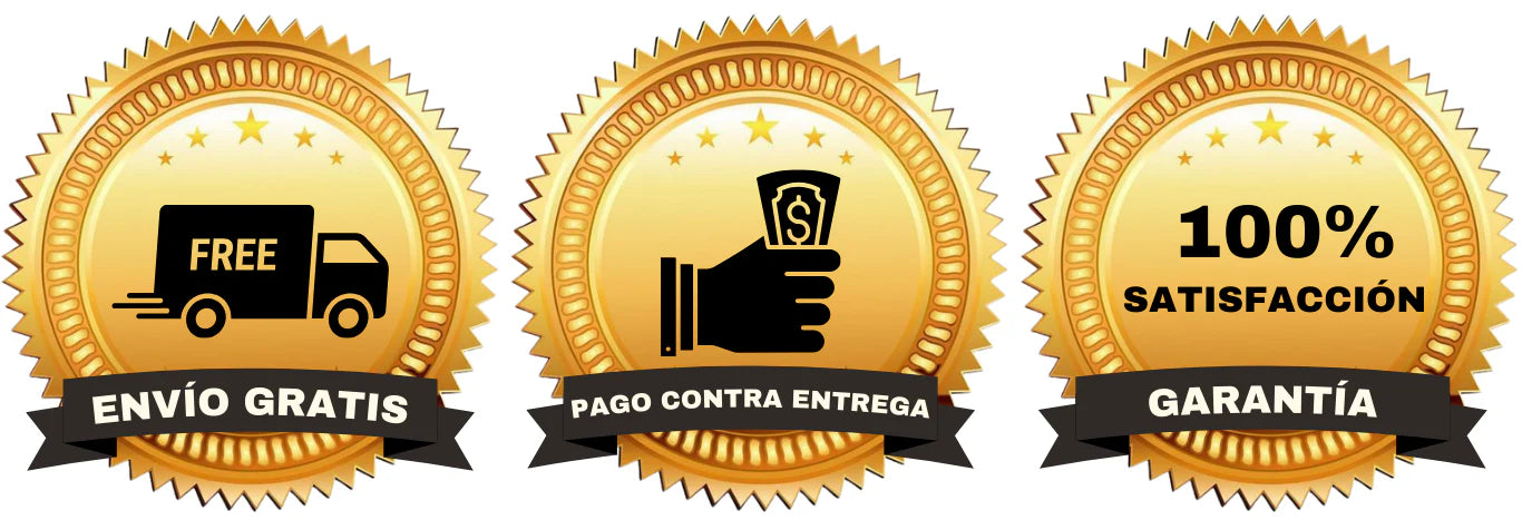 Beneficios: Envío gratis, Pago al recibir, Garantía