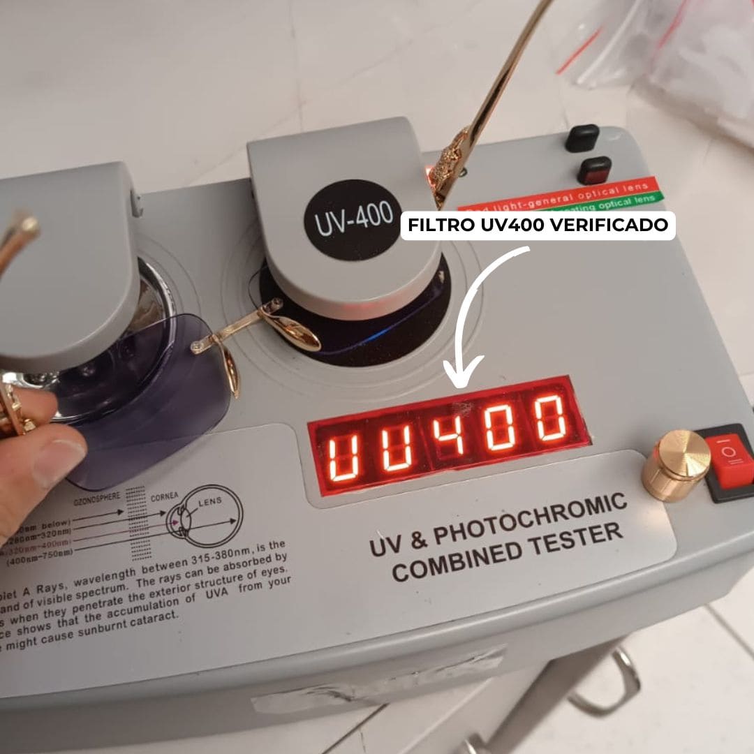 Filtro UV400 verificado