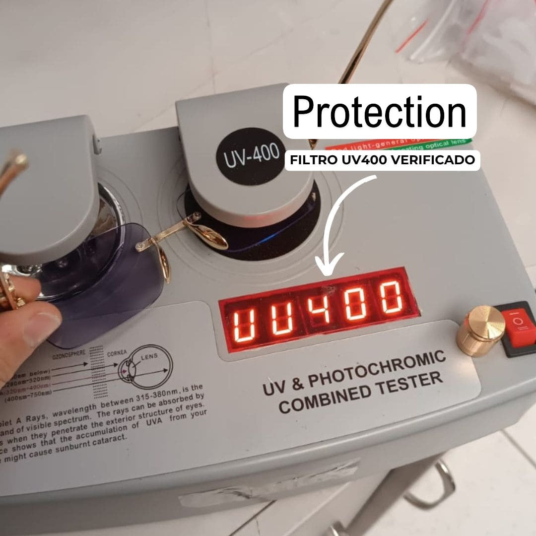 Filtro UV400 verificado