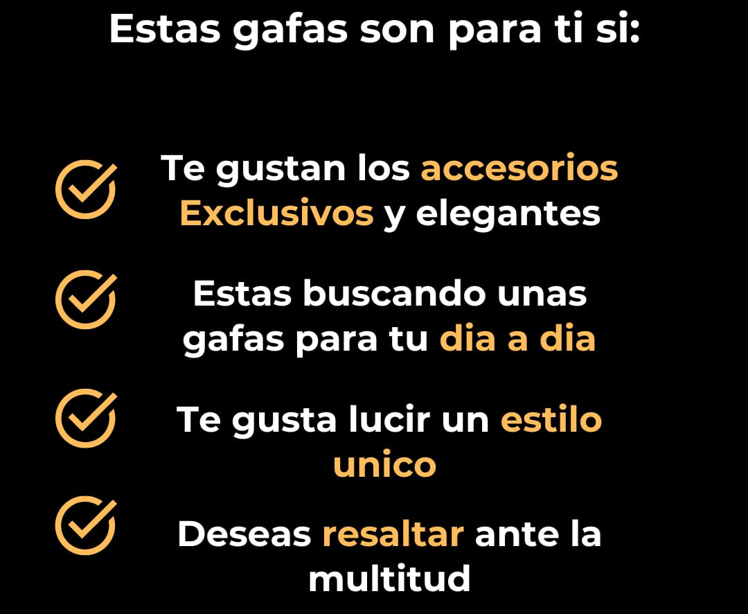 Estas gafas son para ti si